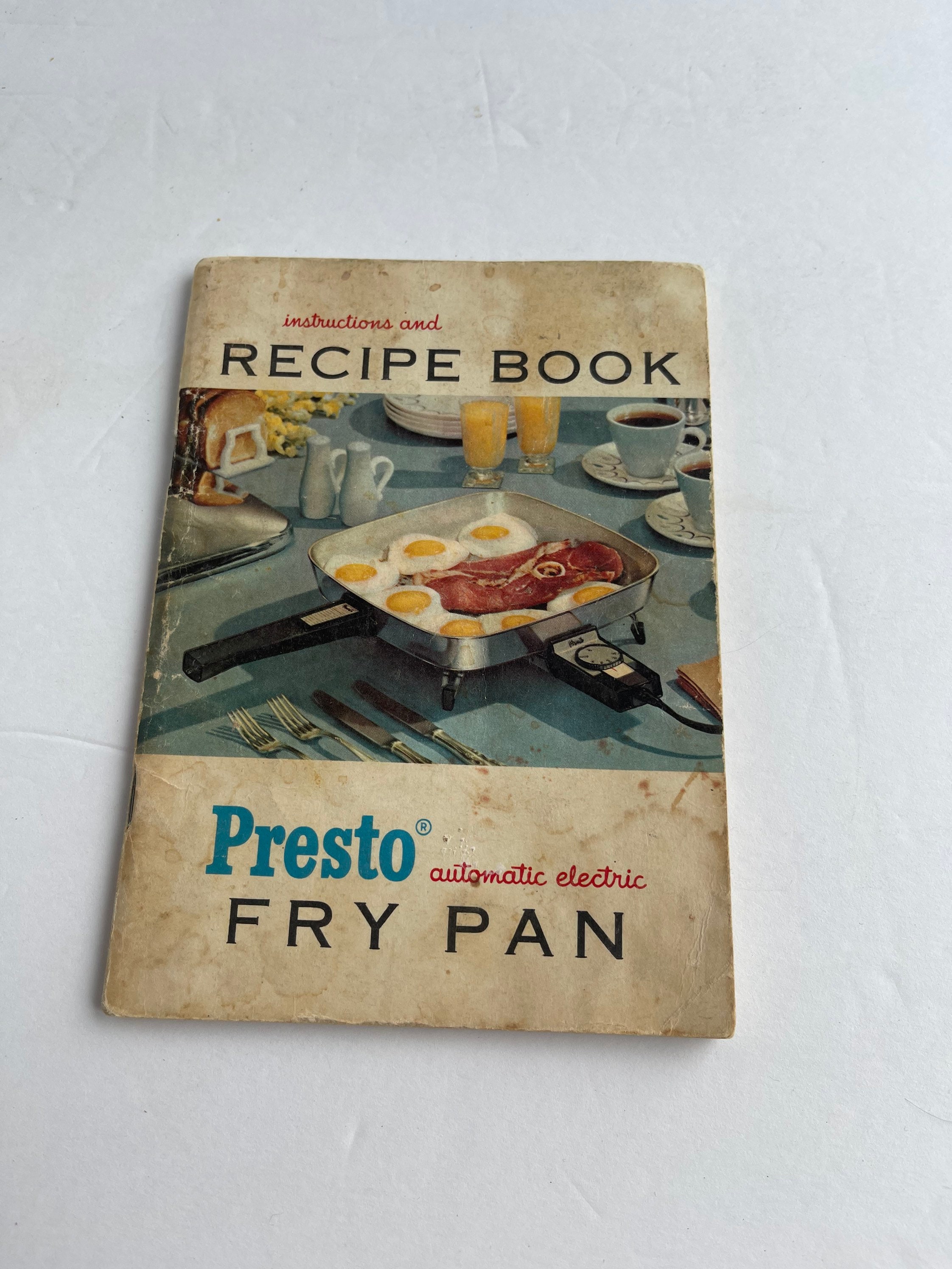 Presto Automatic Electric Fry Pan Instructions and Recipe Book Etsy