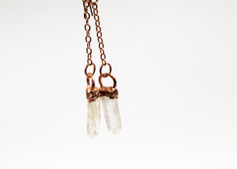 Raw Crystal Earrings Dangle Earrings Healing Earrings Crystal Earrings Raw Quartz Crystal Gift for Her WHOLESALE Quartz Earrings