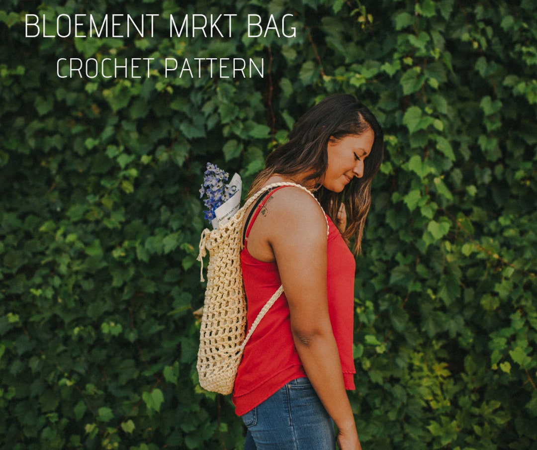 Crochet Flower Market Bag Pattern | Boho ECO Bag (PDF Pattern) - Etsy