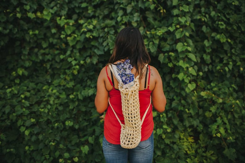 Crochet Bag Flower Tote Eco Bag Farmers Bag|Bag String Bag Reusable Grocery Bag Bouquet Flower Market Bag Farmers Market Bag
