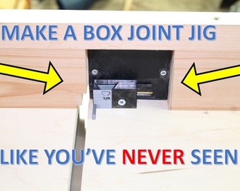 Adjustable Tablesaw Box Joint Jig Kit Pieces