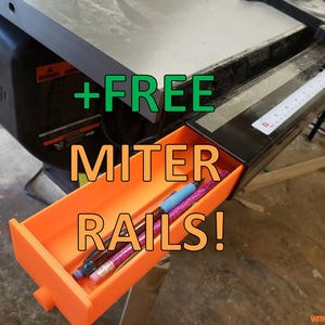 12" Sawstop Tablesaw Rail Utility Drawer