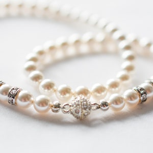 Collana di perle ispirata alla principessa Diana / Gioielli ispirati alla regalità, regalo di lusso con perle Preciosa per matrimoni e Natale