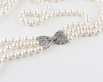 Königin Elizabeth II Inspirierte Preciosa Perlenkette: Eleganter Königlicher Schmuck | Muttertag Geschenk
