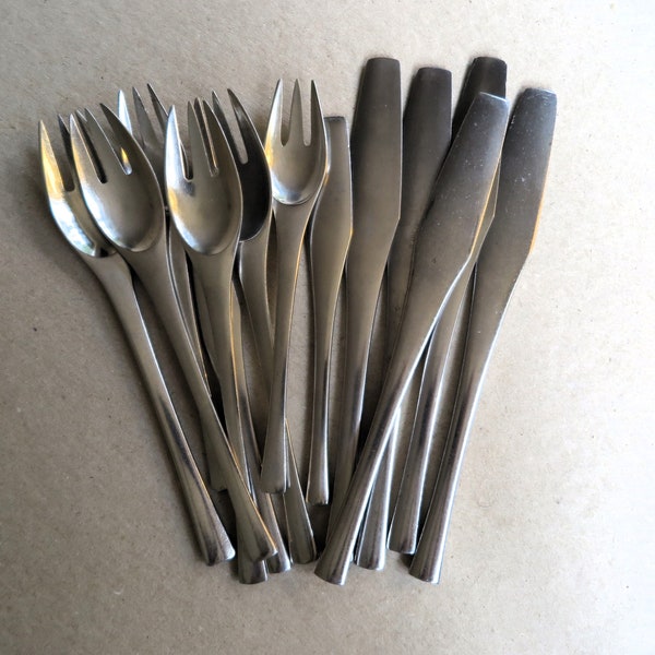 MCM Dansk Odin Stainless Flatware by Denmark Designs IHQ/4 Ducks/Made in Germany/Designed by Danish Artist Jens Quistgaard/1960s Silverware