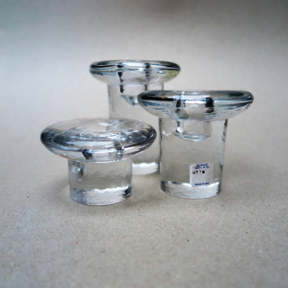 Candlestick Holders 1970s Blenko Candlestick Holders Two See