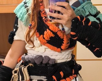 Aloy Quen Commander Cosplay Armor pieces from Horizon Burning Shores