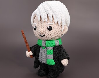 Harry potter Draco Ron Hermione figure 15 cm knitted style 3d printing