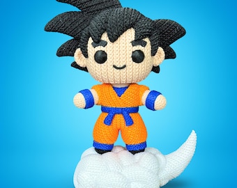 Goku, Vegeta, Boo, manji boo, Piccolo figure 15 cm crochet style Dragon Ball