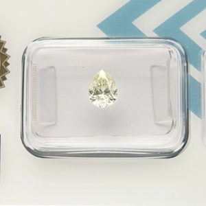 0.71ct Natural diamond Pear IGI  certified M/SI1 + Video