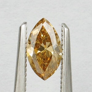 Classy 0.57ct Marquise Fancy Color natürlichen unbehandelten Diamanten GIA + VIDEO