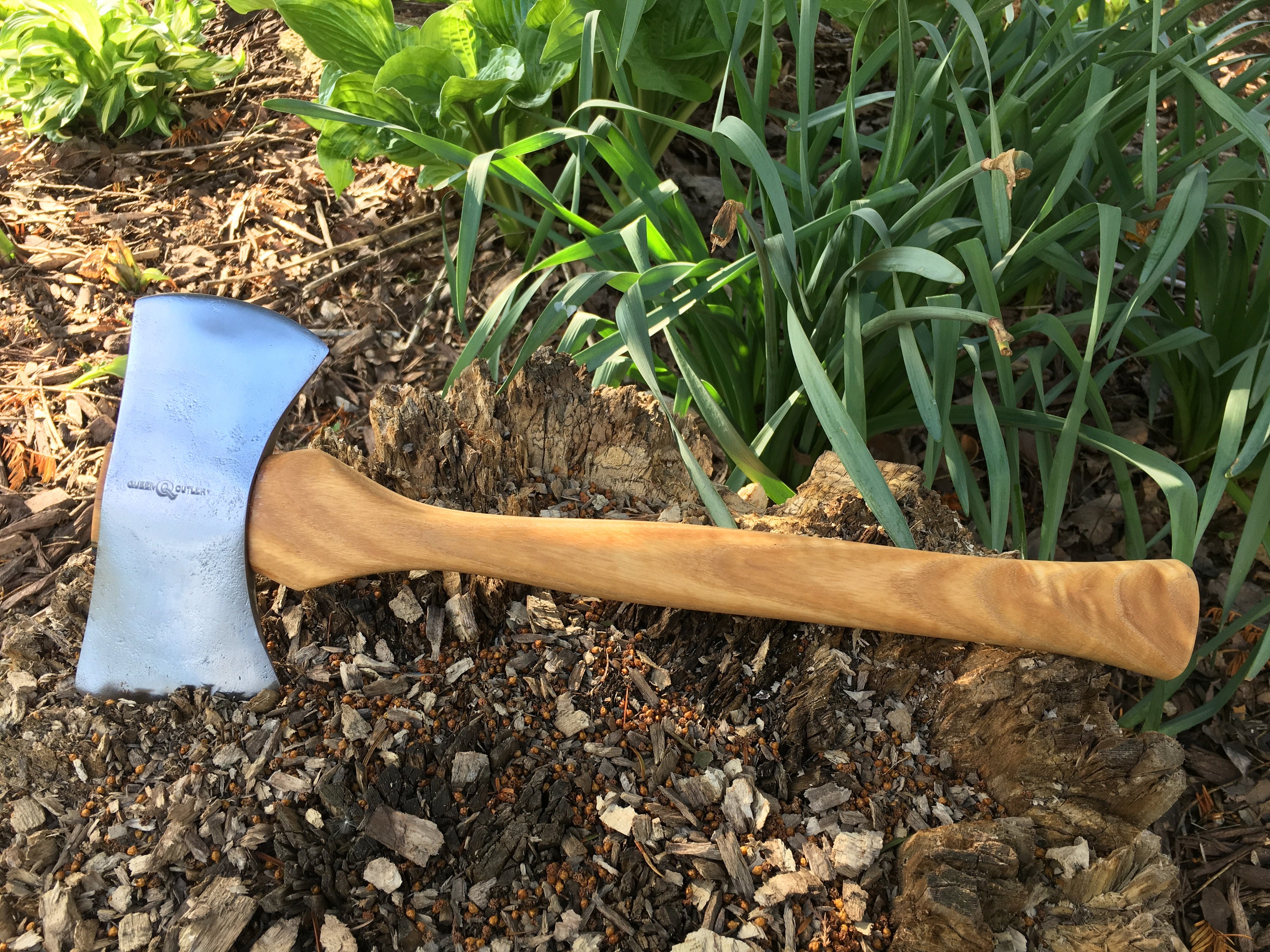 Vintage Queen Cutlery Saddle Hatchet Axe Restored