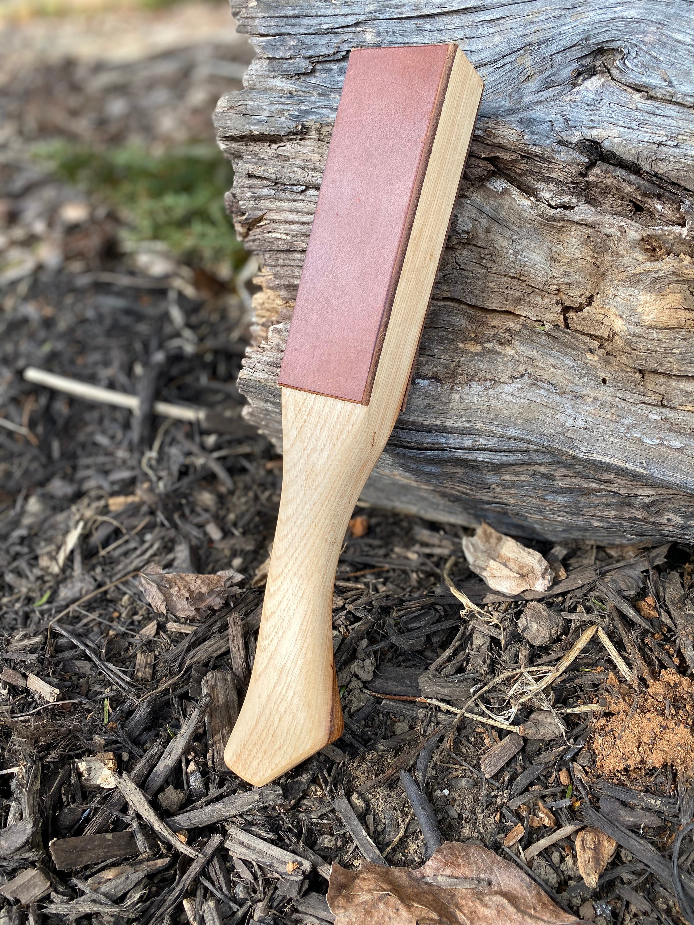 Axe Handle Leather Sharpening Strop
