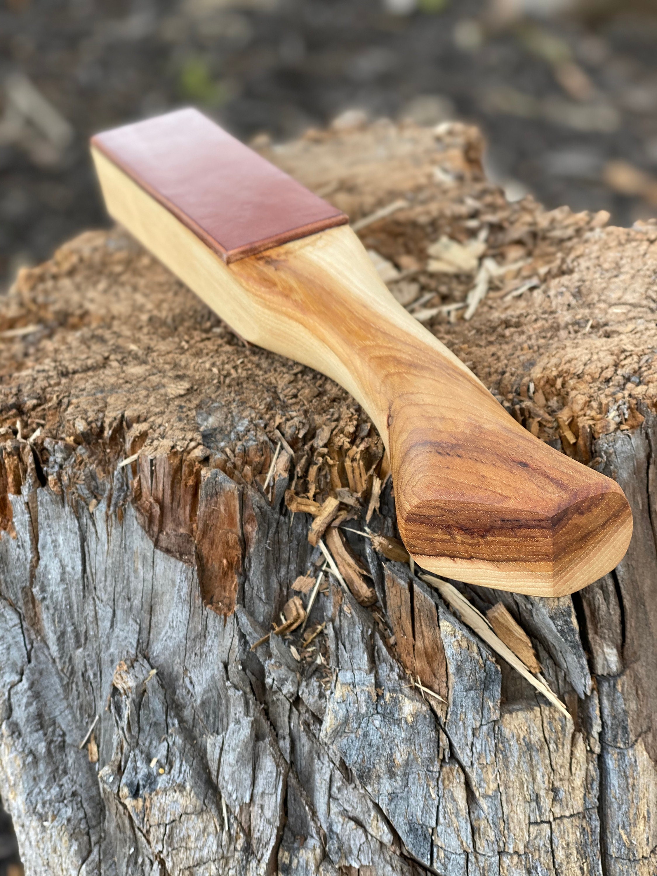 Axe Handle Leather Sharpening Strop