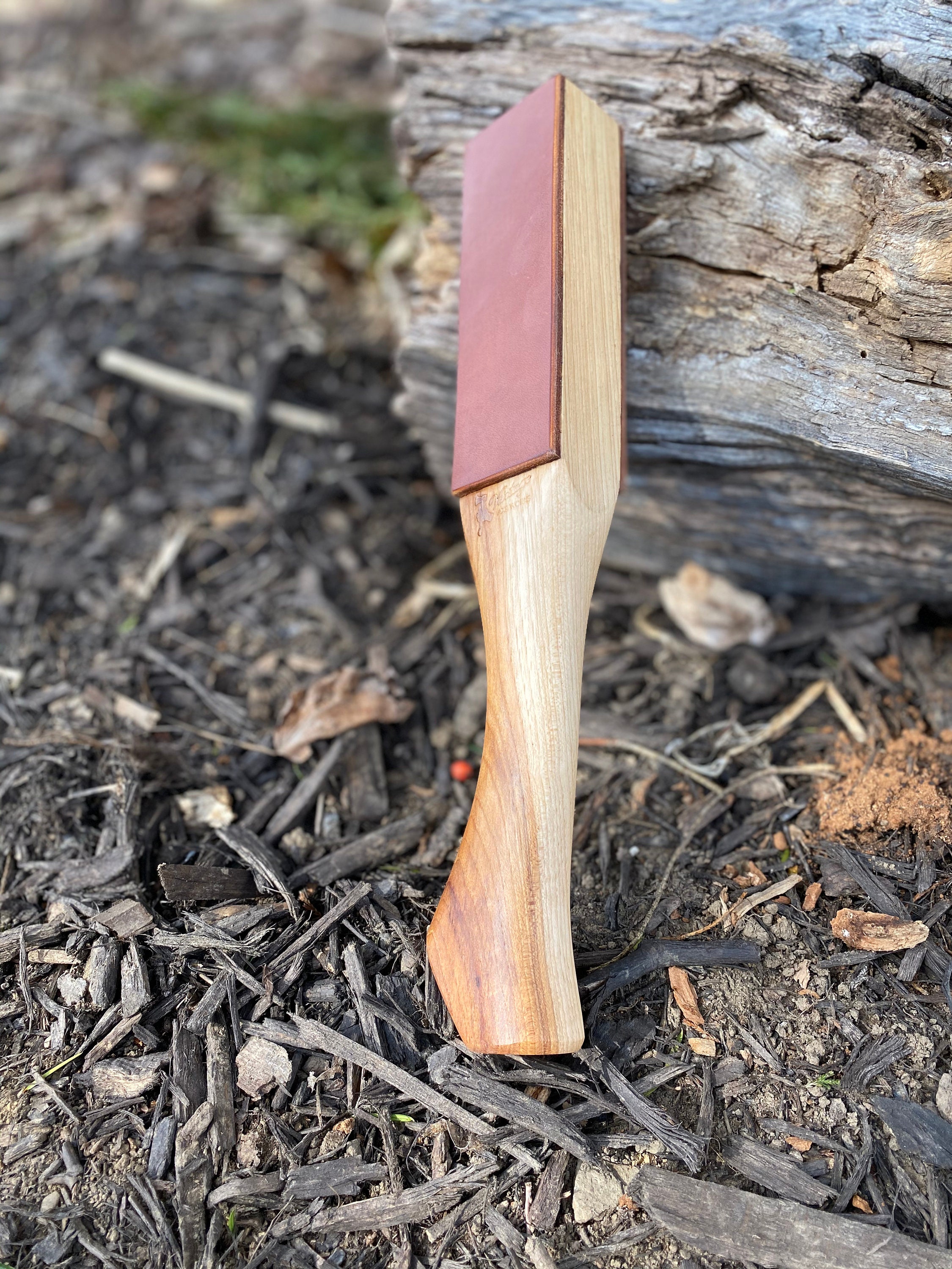 Axe Handle Leather Sharpening Strop