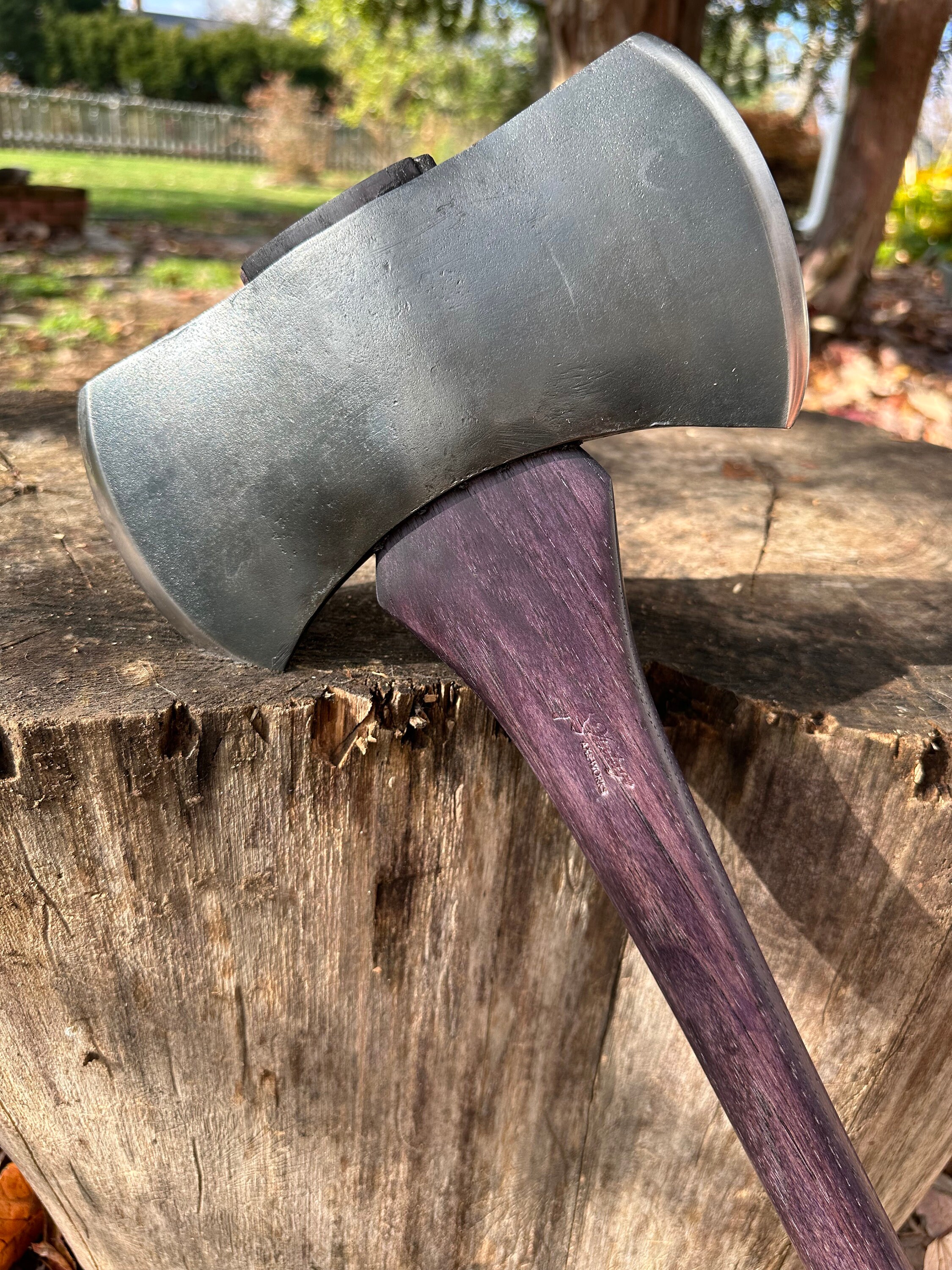 Vintage Unmarked Cruiser Double Bit Axe Restored