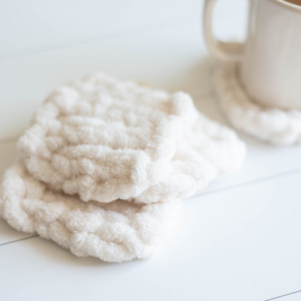 Chunky Knit Coasters