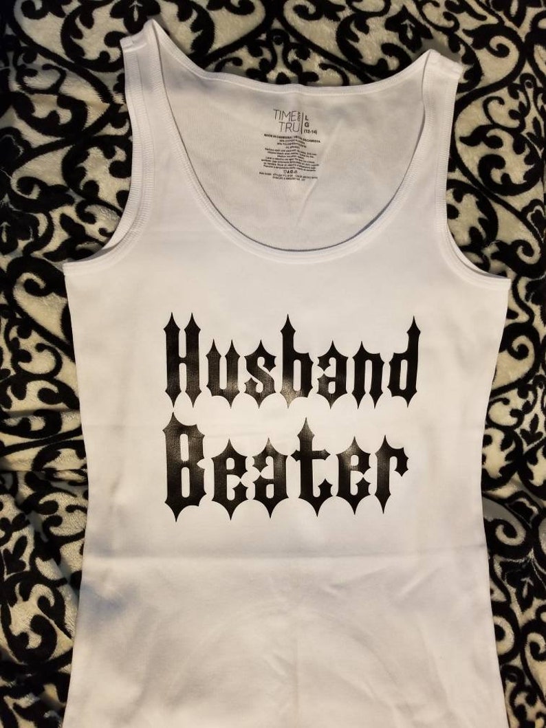 Iron on Husband Beater Etsy