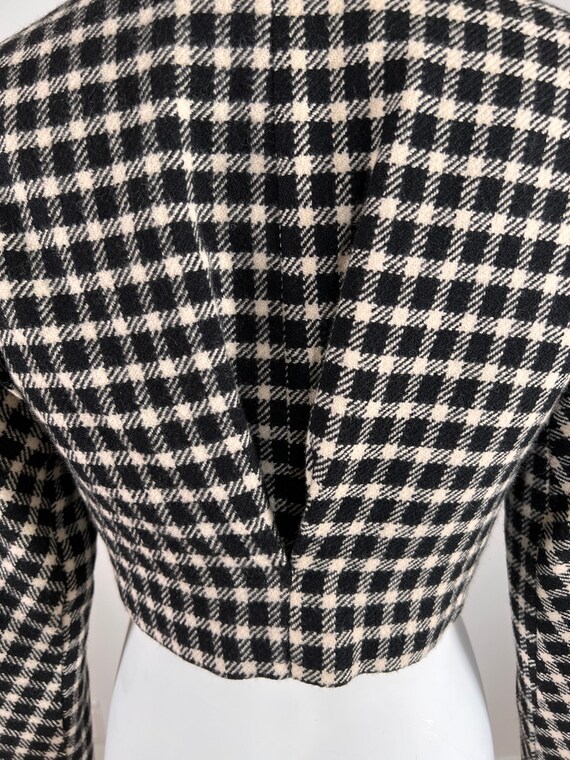 Kenzo Checked Print Bolero with Gorgeous Back Det… - image 3