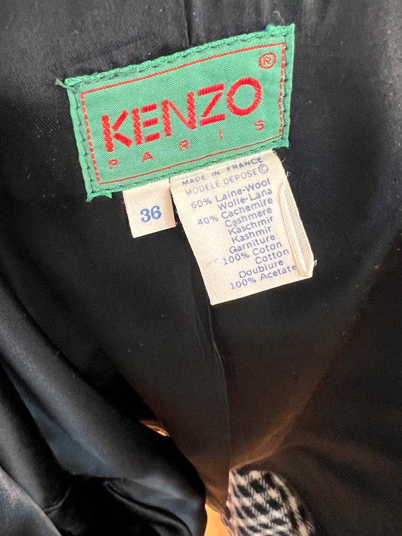 Kenzo Checked Print Bolero with Gorgeous Back Det… - image 4