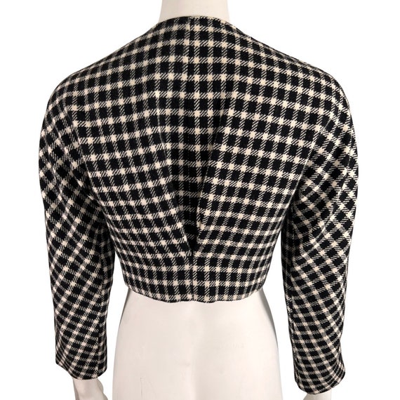 Kenzo Checked Print Bolero with Gorgeous Back Det… - image 2