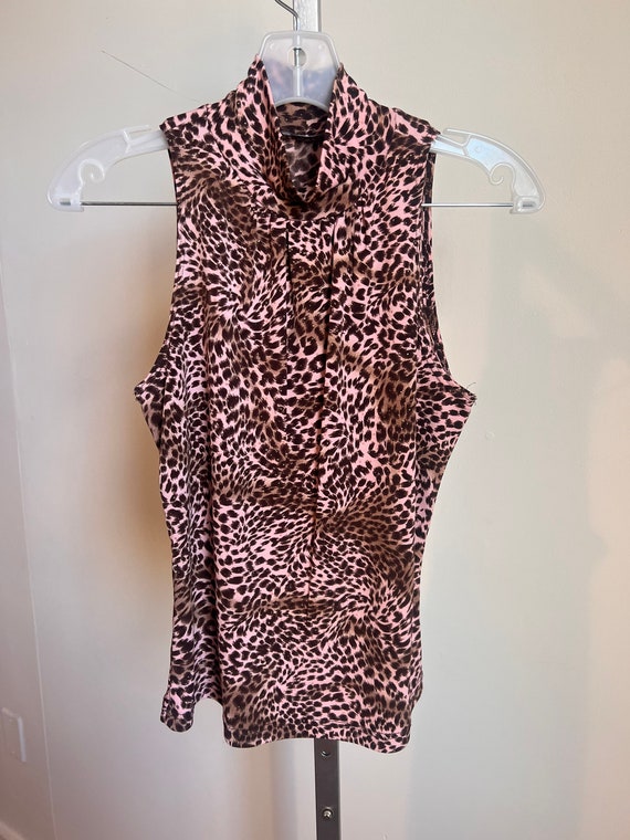 2 PIECE SET Pink Leopard Print Skirt & Matching To