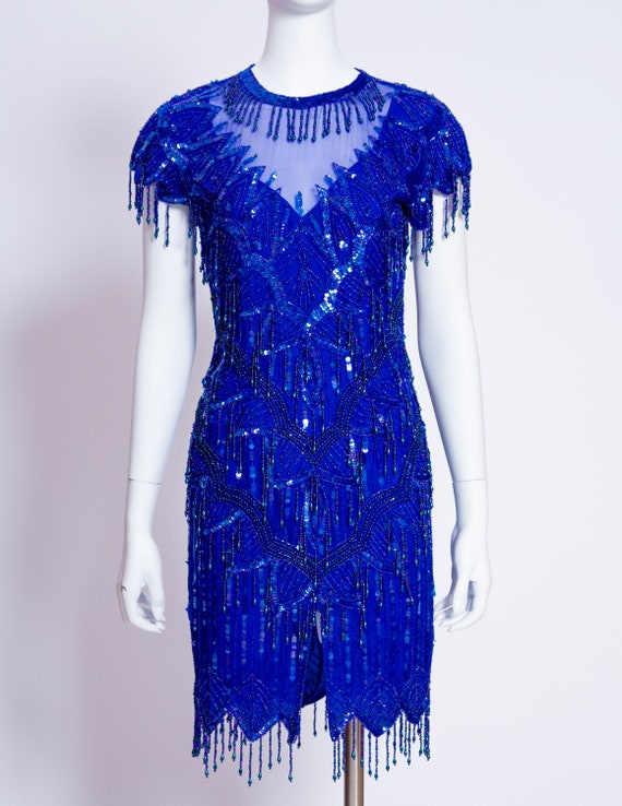 Laurence Kazar Fully Beaded Dress