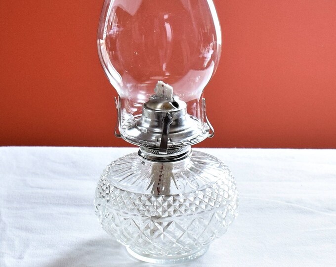 Clear Glass Oil Lamp by Lamplight Farms Made in Austria /lamplight Etsy