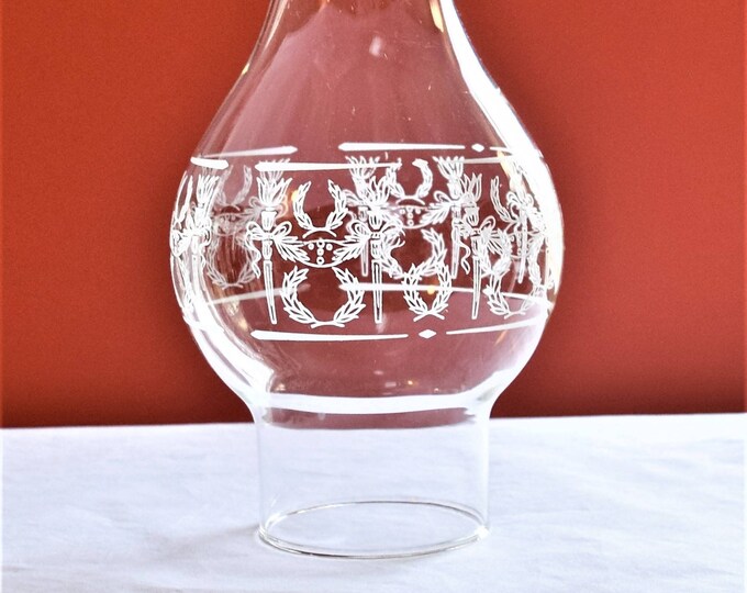 Clear Glass Oil Lamp Chimney Etsy