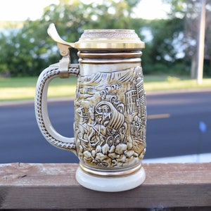 Vintage Avon 1987 Gold Rush Beer Stein/ Barware/ Vintage Beer Stein/ Beer Stein