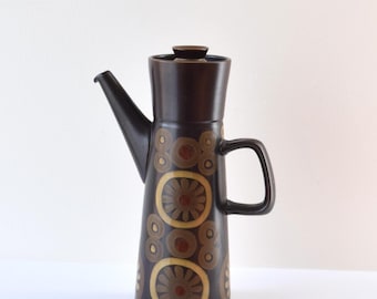 Denby Arabesque Stoneware Lidded Coffee Pot Made in England