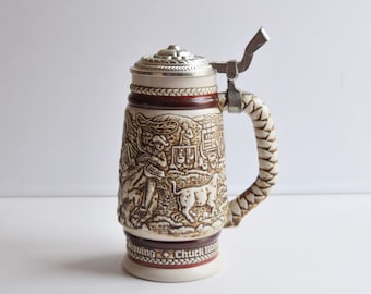 Vintage Avon Beer Stein: 1980 Old West Barware