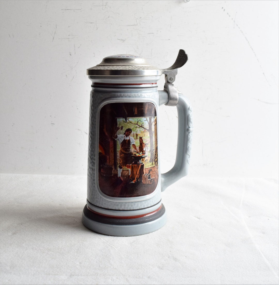 Avon 1985 Beer Stein the Blacksmith Vintage Etsy