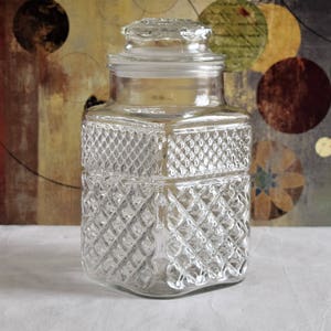 Diamond Star Glass Storage Jar Large Canning Jar Wide Mouth Candy Jars with  Brushed Tin Lid (2 Gallons)