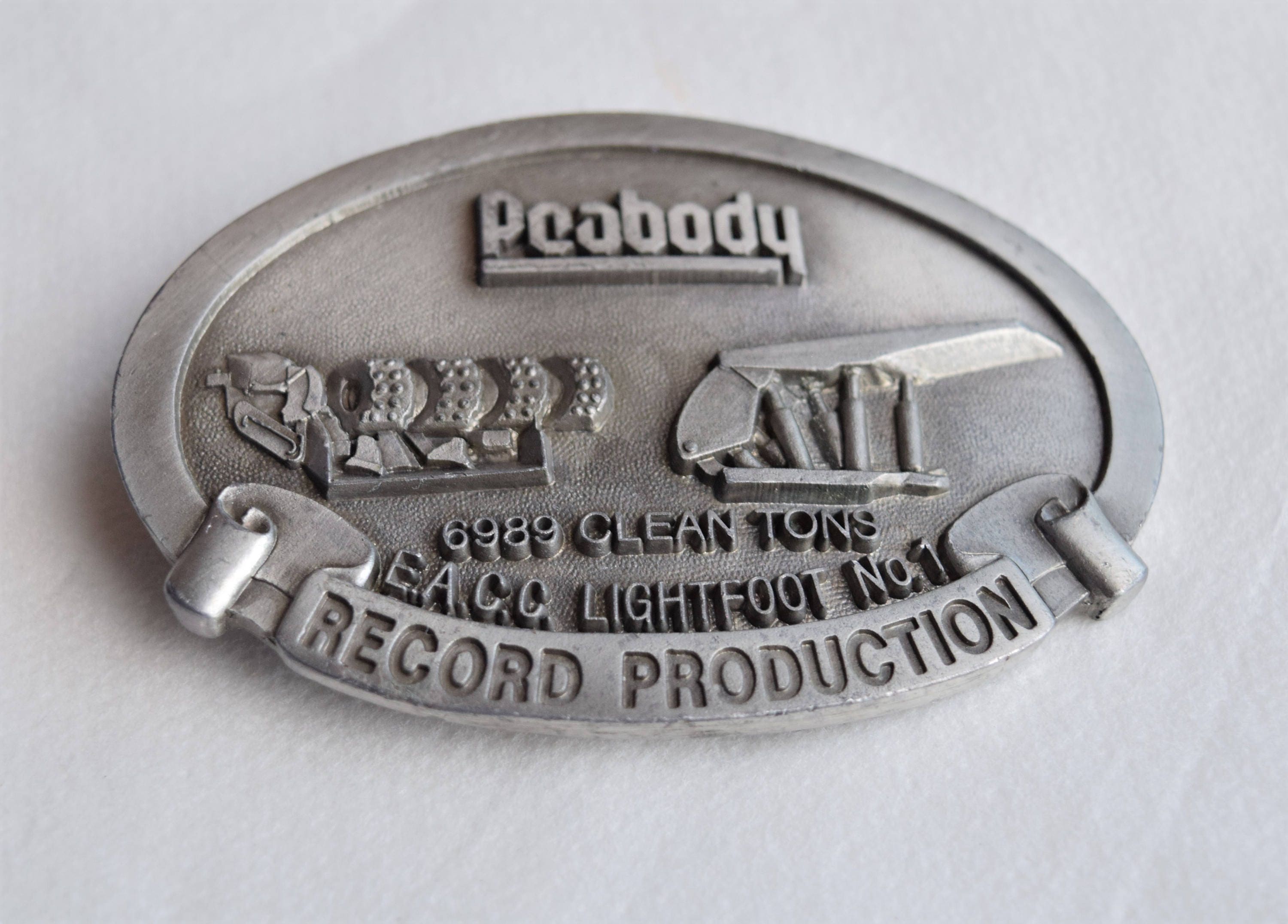 1984 Peabody Coal Company Golf Classic Indiana Division Limited Belt Buckle USA Vintage Belt Buckle - Limited Edition Peabody Coal Company  main image 4
