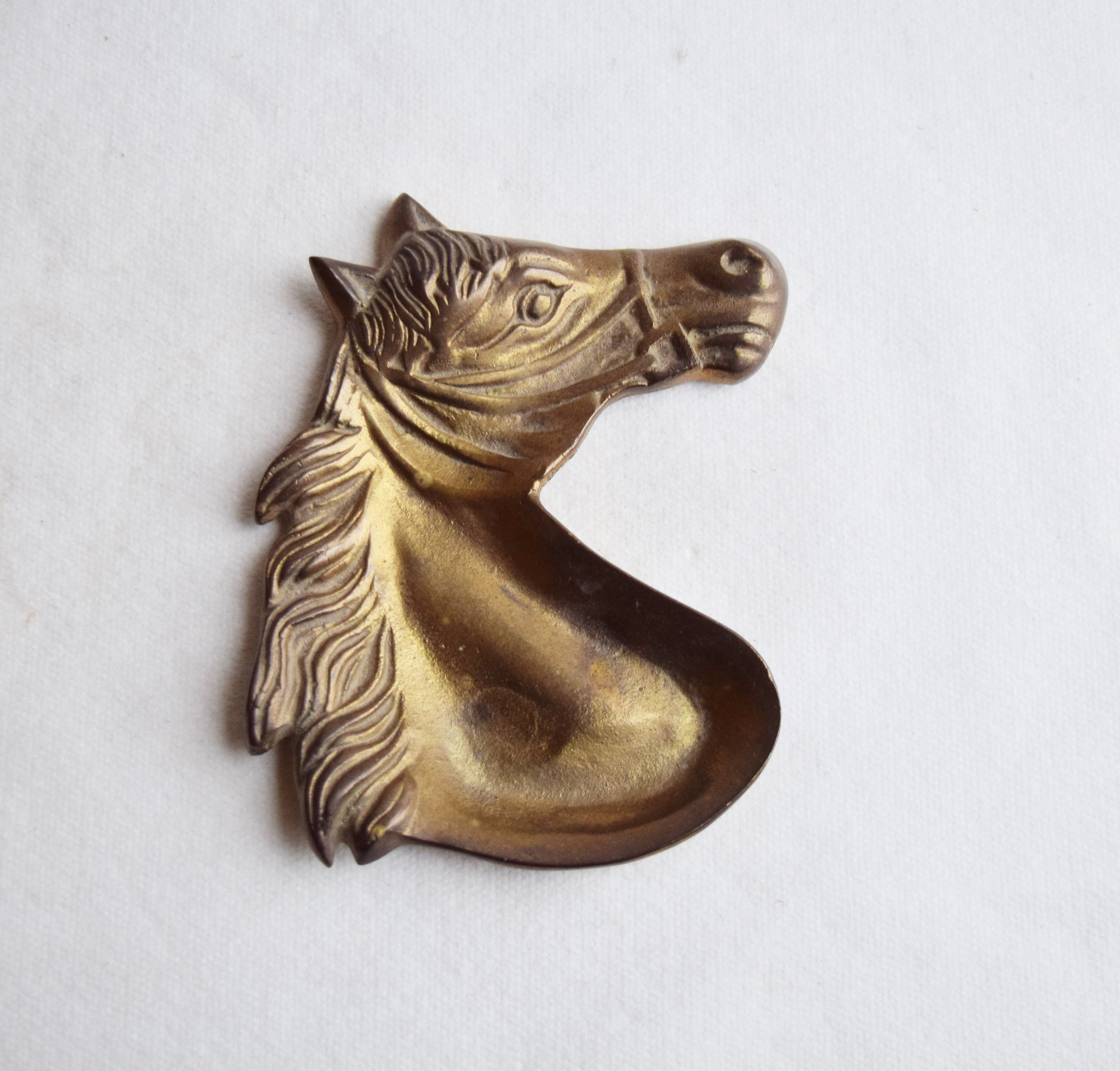 Brass Horse Ash Tray/vintage Brass Household Accessories - Etsy