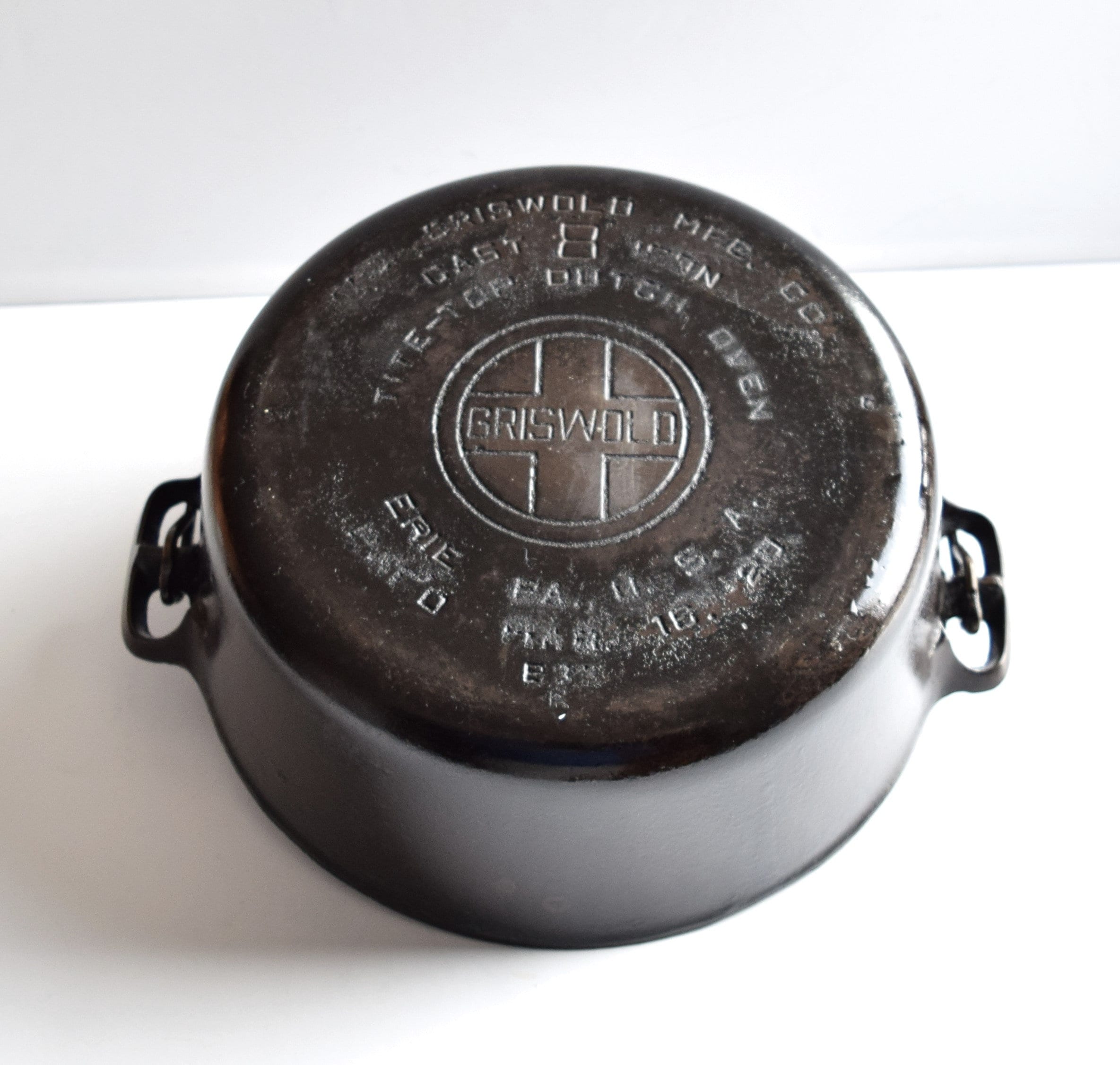 超希少●GRISWOLD● DUTCH OVEN No.8 ダッチオーブン Griswold No 8 Large Logo Lidded Dutch Oven Lid 25518 Pot 835