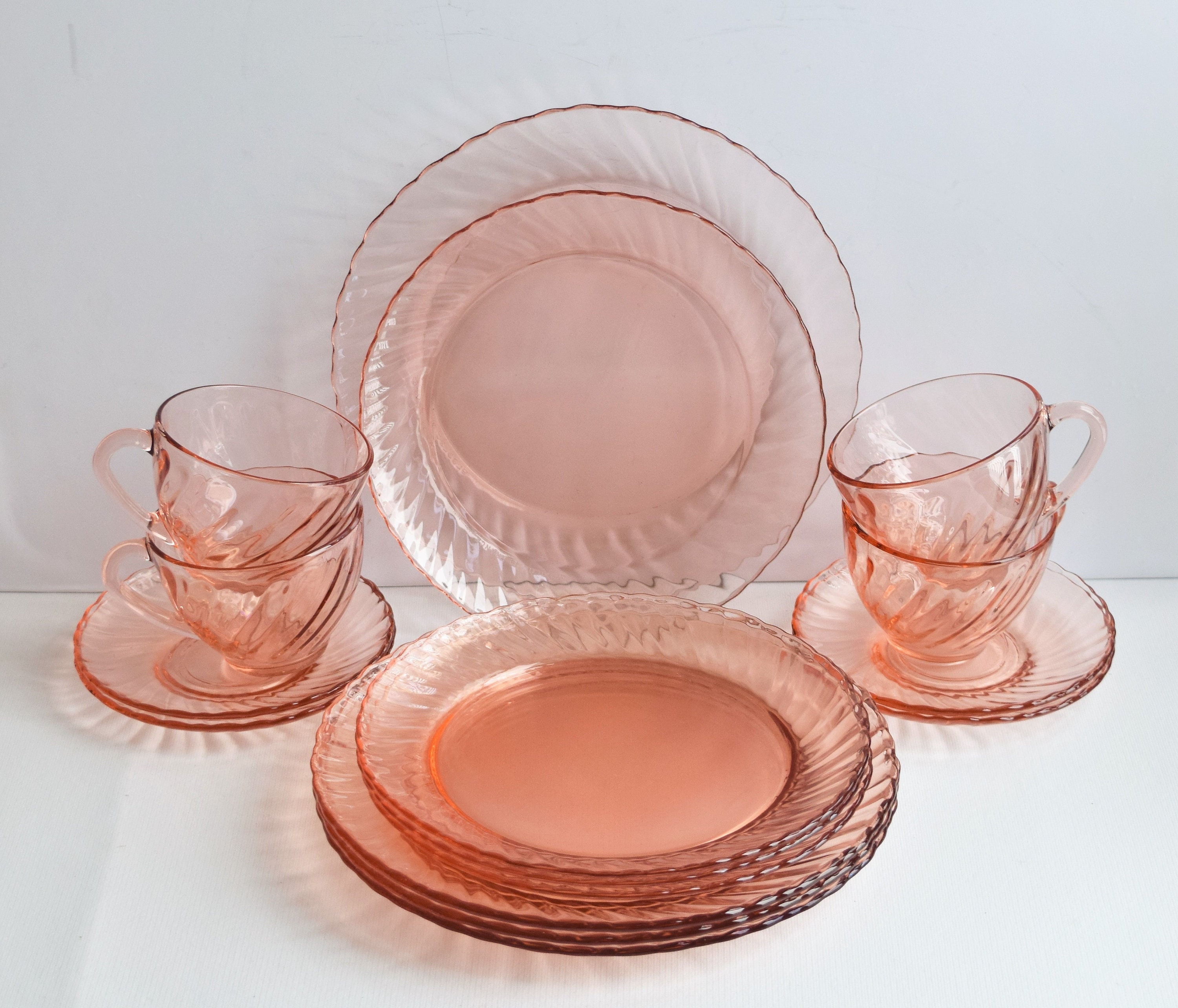 Luminarc Rosaline Set de 22 vajilla Rosa Set -  México