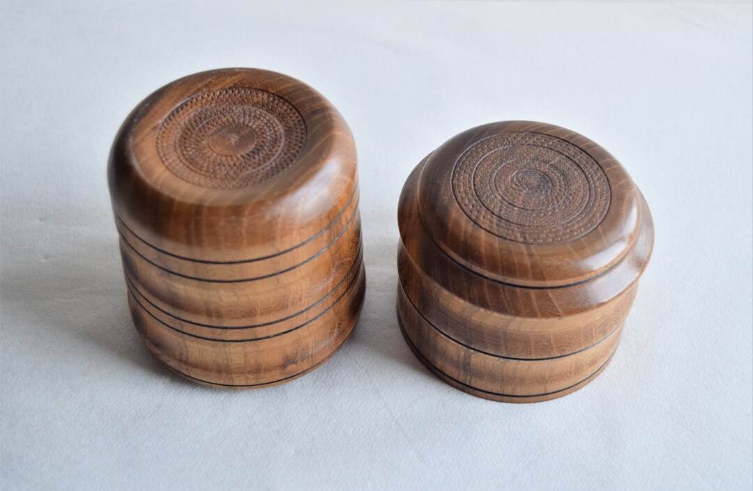 Wooden Container With Lid/exotic Wooden Household Containers Etsy