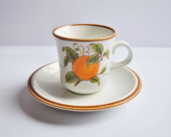Mikasa Natural Beauty Marmalade C9003 Cups and Saucers Set of 4 - Etsy