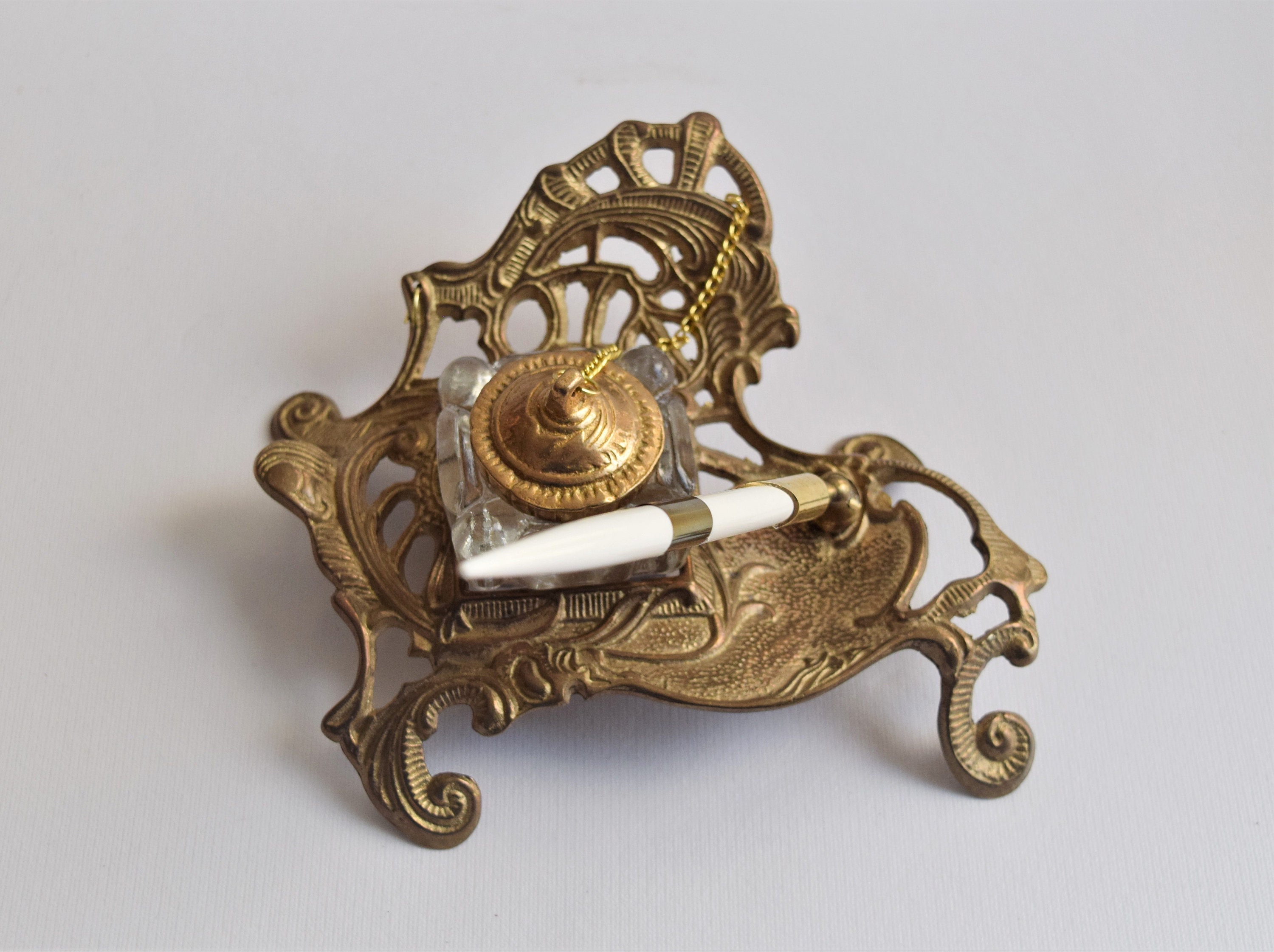 Brass Inkwell Brass Inkwell