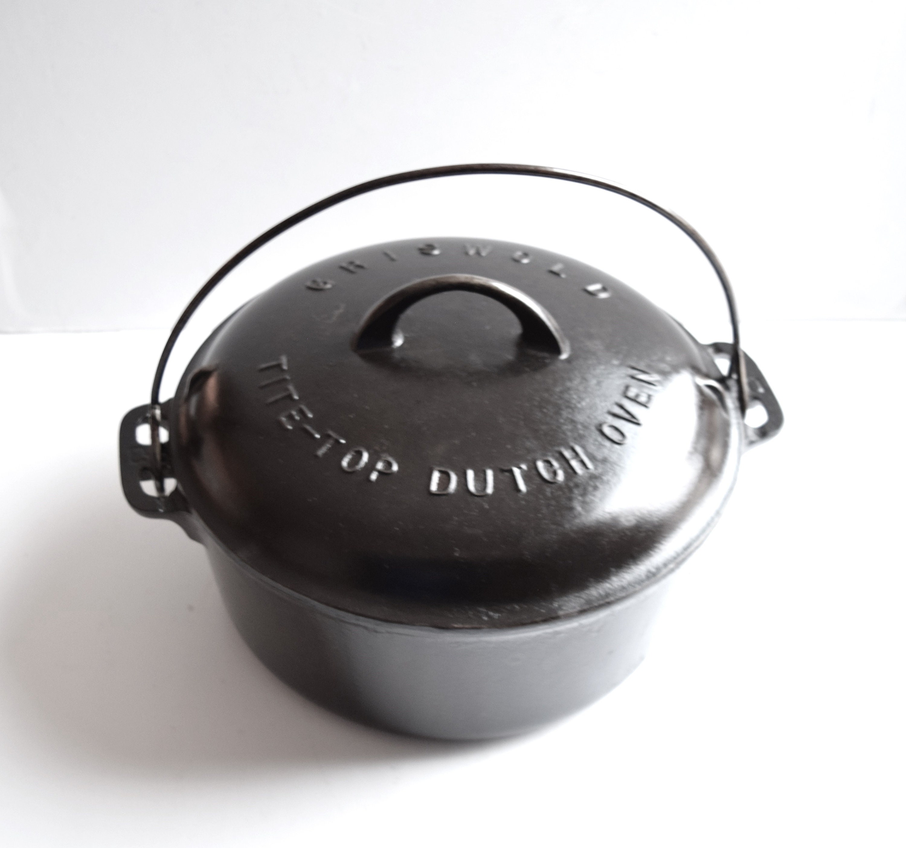 Griswold No 8 Large Logo Lidded Dutch Oven Lid 25518 Pot 835