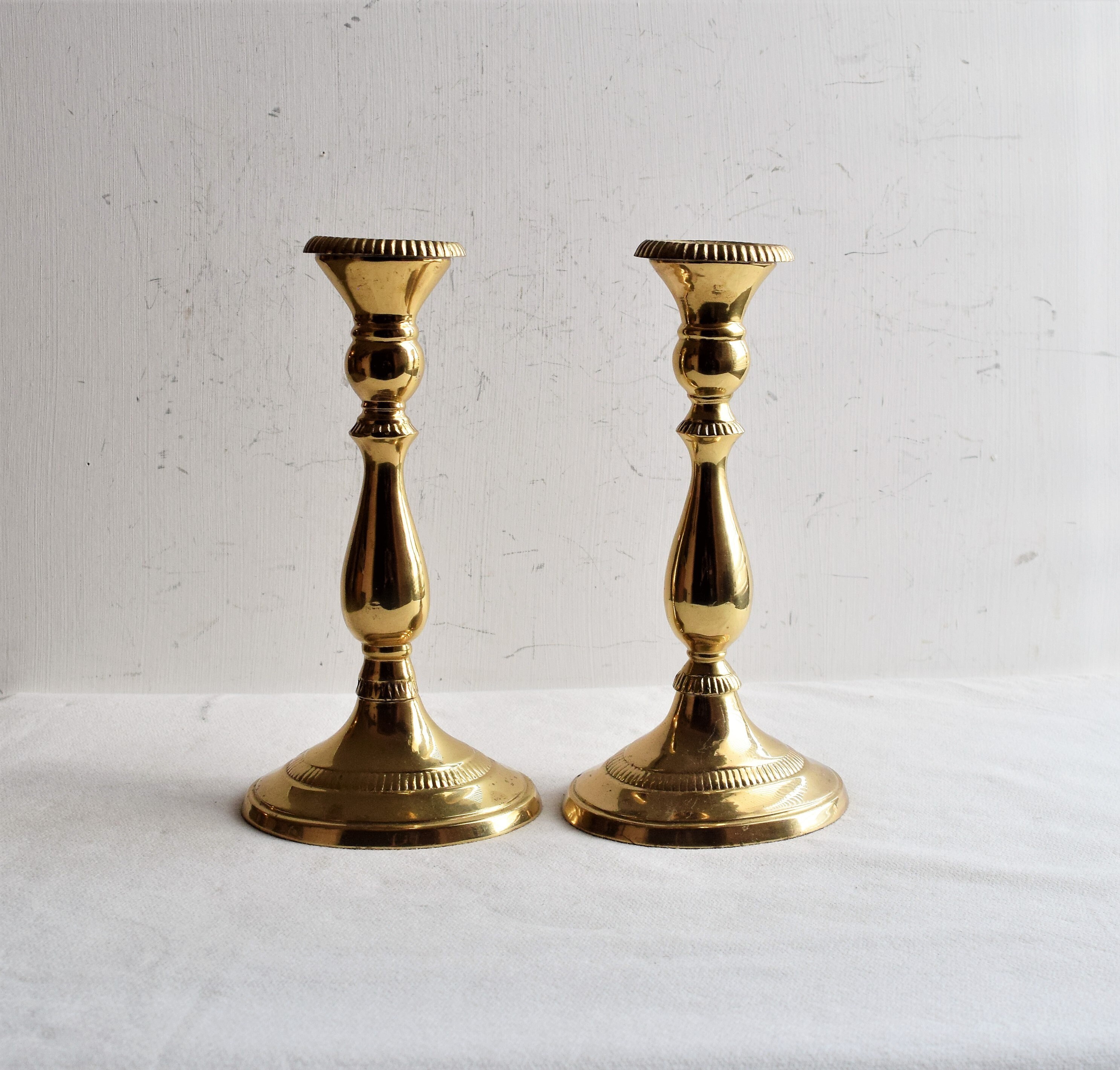 Set of 2 Heavy Brass Candle Holders Made in India - Etsy Set of 2 Heavy Brass Candle Holders Made in India - Etsy