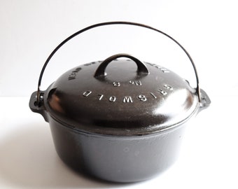Griswold No 8 Large Logo Lidded Dutch Oven Lid 25518 Pot 835