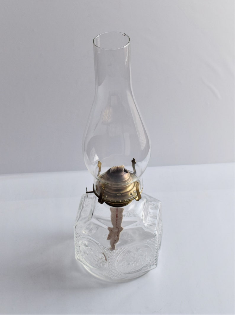 Clear Glass Oil Lamp by Lamplight Farms Horse and Buggy Etsy