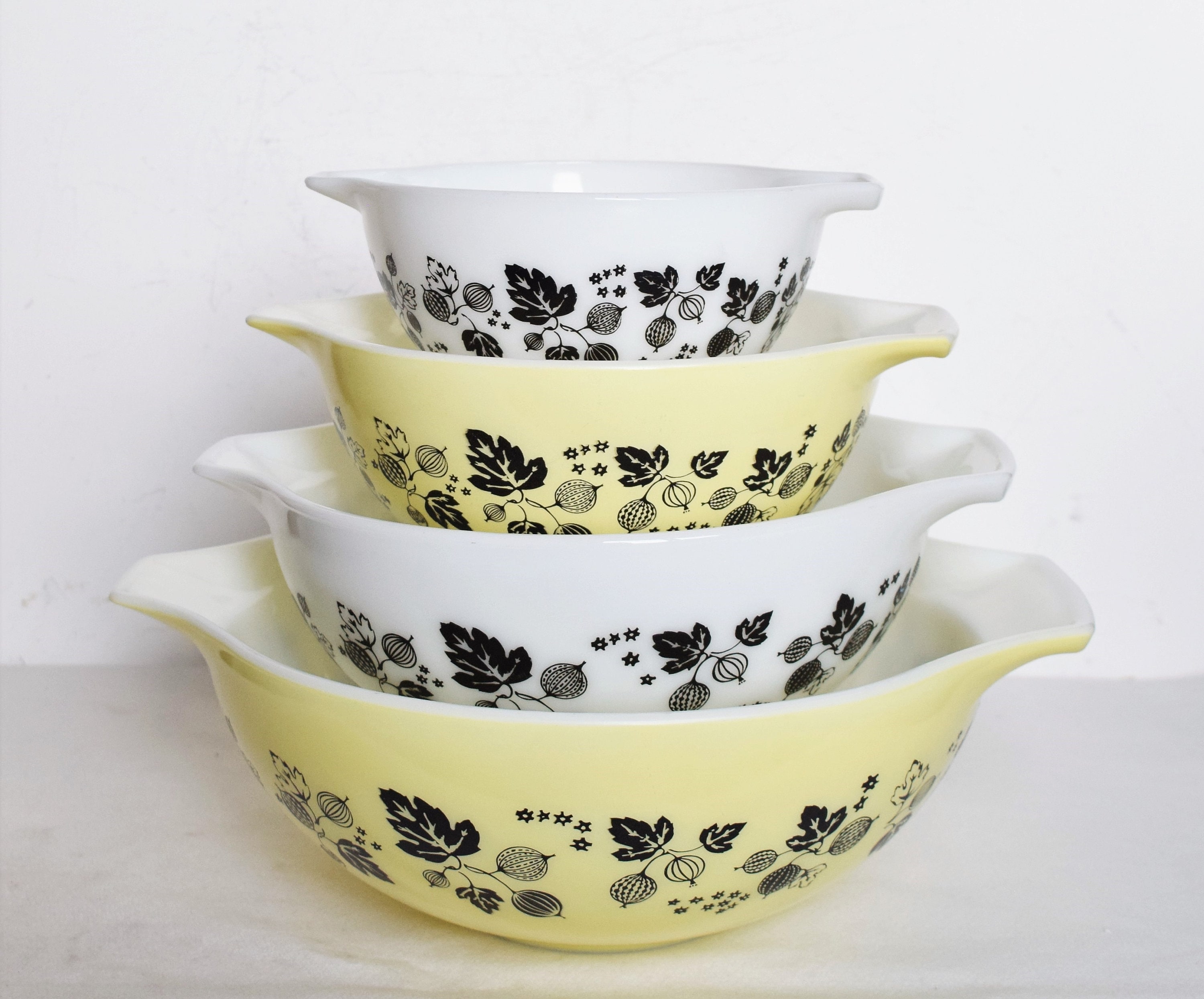 オールドパイレックス グーズベリー シンデレラボウル 4セット SHOP