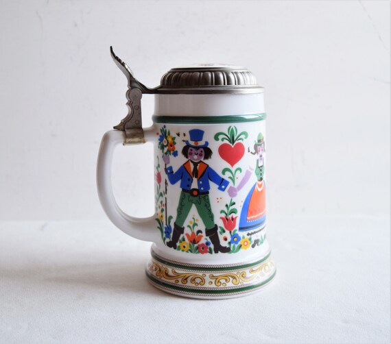 Vintage German BMF Beer Stein/ceramic Vintage Mugs/barware/bmf Etsy