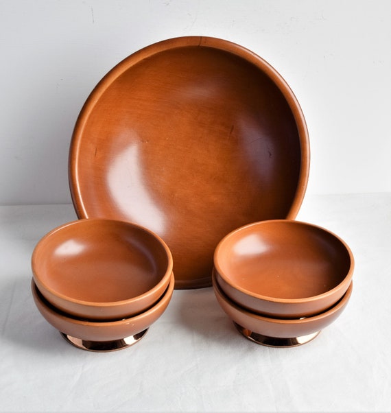 wooden salad bowl set (4 piece)