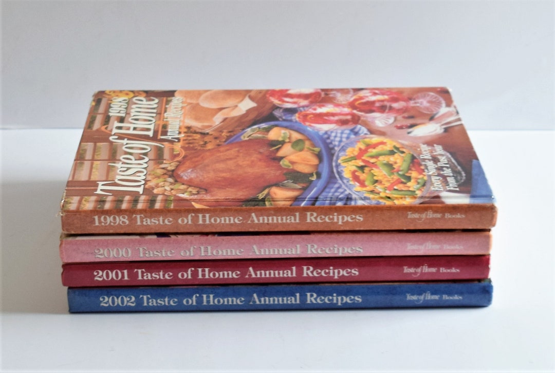Taste of Home Cookbooks Annual Recipes Set of 4 Etsy