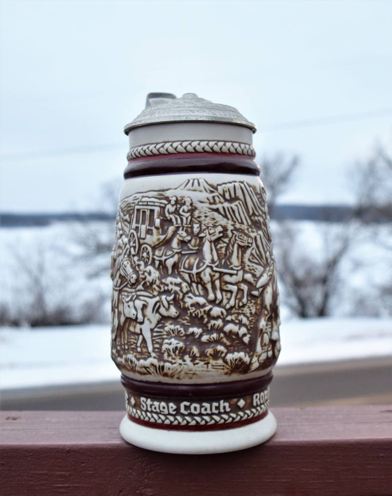 Vintage Avon 1980 Beer Stein/ Old West Beer Stein/ Barware Etsy
